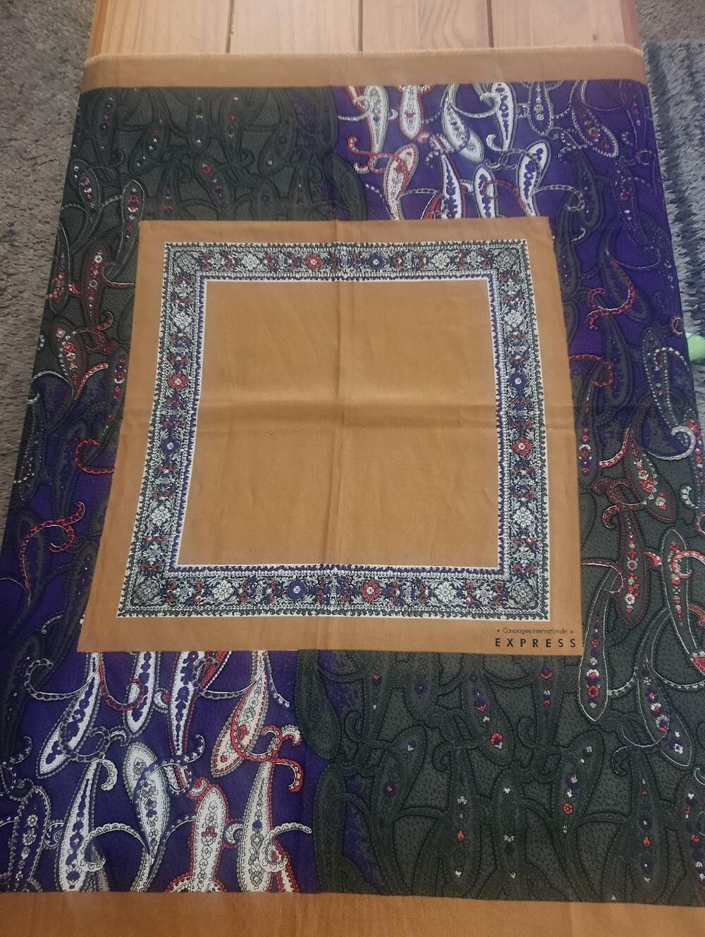 Express Patterned Square Scarf Multi Color